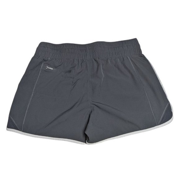 Reebok Athletic Shorts Women XXL Elastic Waist Zip Pocket Running Gray XX-Large - Picture 2 of 9